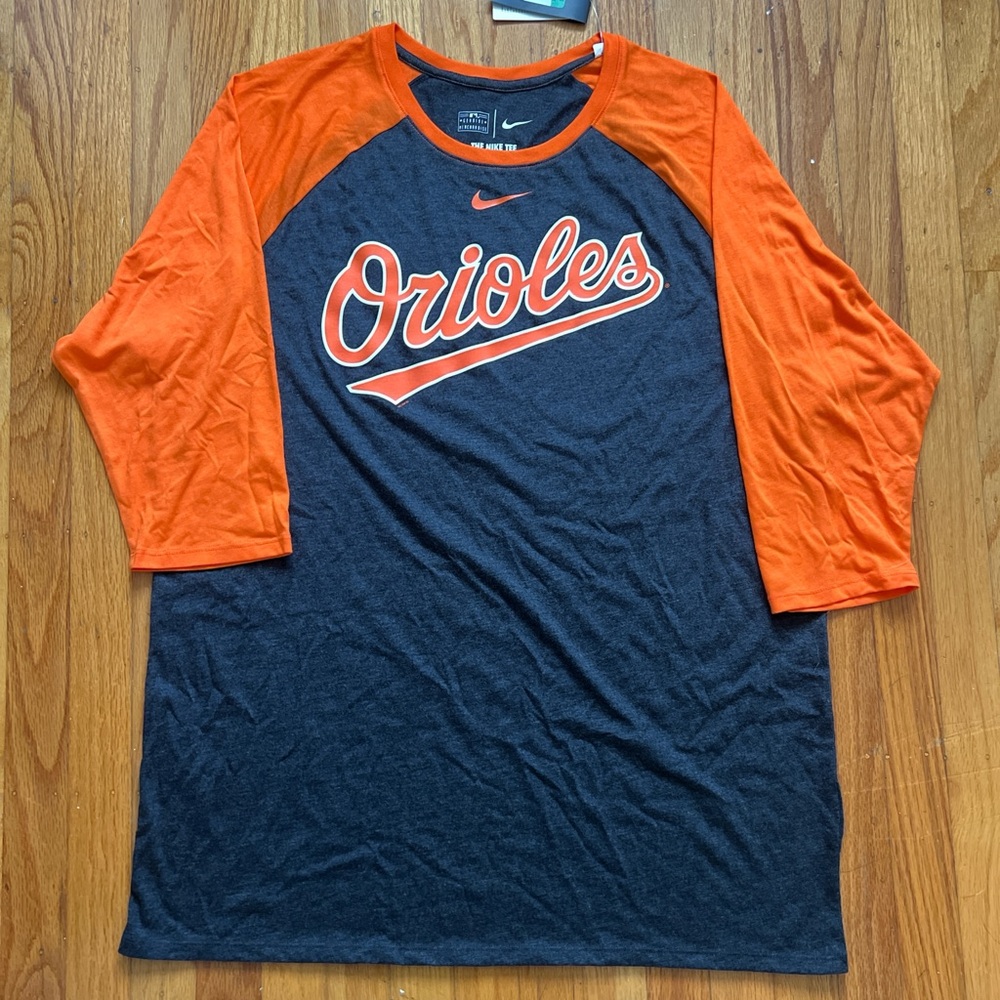 Nike Orange and Grey Baltimore Orioles